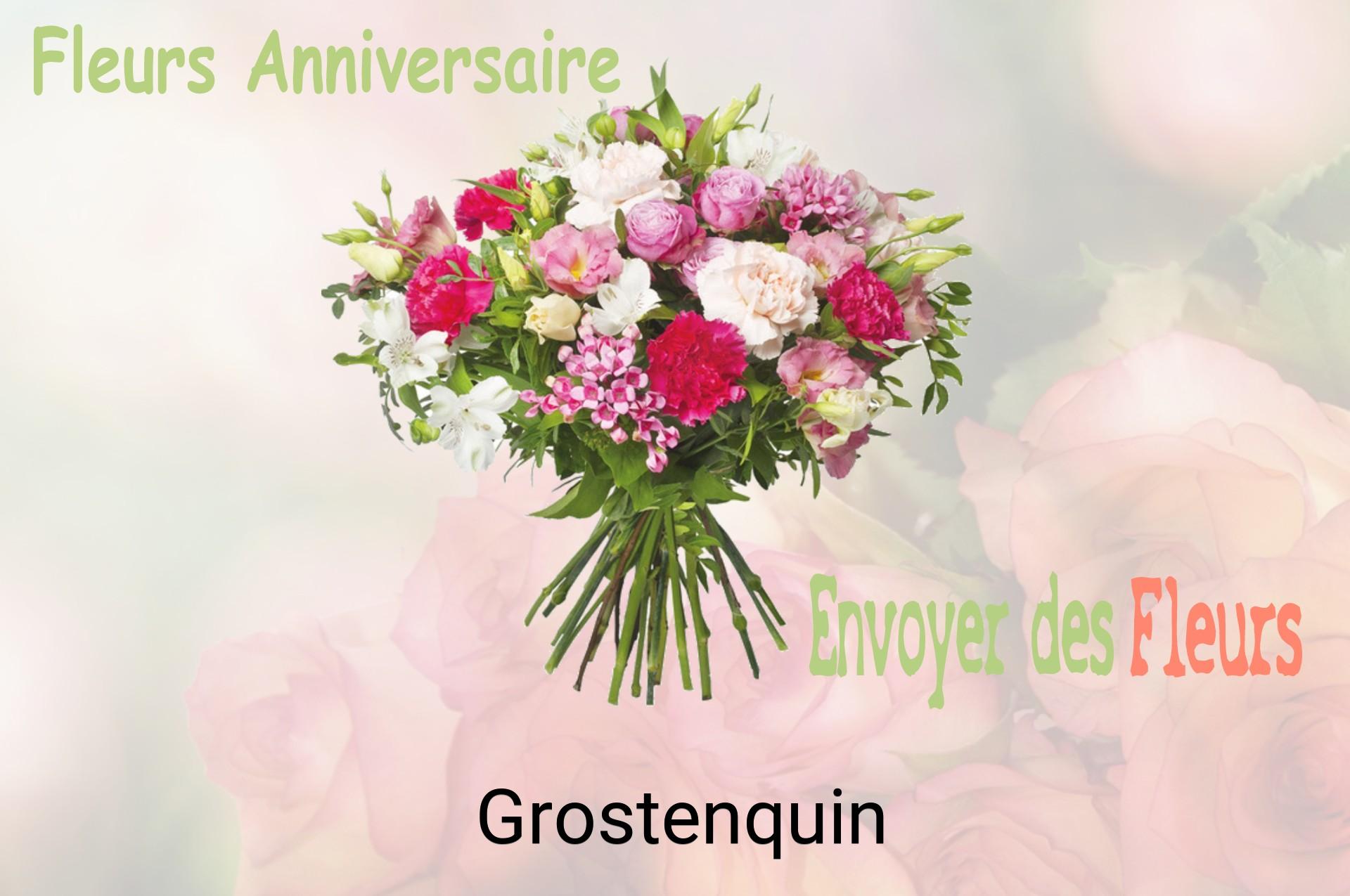 Bouquet de fleurs d’anniversaire livré à Grostenquin