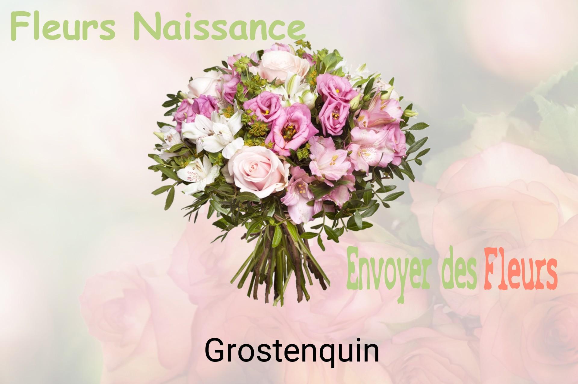 Bouquet de fleurs de naissance livré à Grostenquin